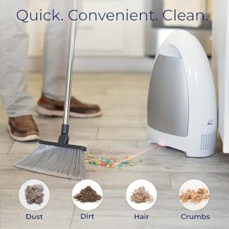 EyeVac Home Touchless Vacuum Automatic Dustpan - Great for Sweeping Pet Hair Food Dirt Kitchen - Ultra Fast & Powerful, Corded Canister Vacuum, Bagless, Automatic Sensors, 1000 Watt