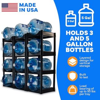 Bottle Buddy 12 Tray Water Bottle Raking Storage System