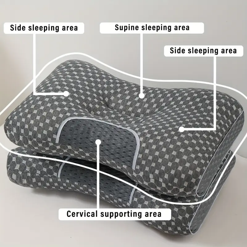 Cervical Bed Pillow – Sleep & Neck Protection Support for Side and Back Sleepers