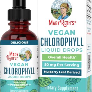 MaryRuth's Chlorophyll Liquid Drops | Clean Label Project Certified® | Vegan | Non-Diluted Liquid Chlorophyll| Mulberry Derived Supplement for Ages 14+ | Non-GMO | Delicious Minty Flavor | 2 Fl Oz
