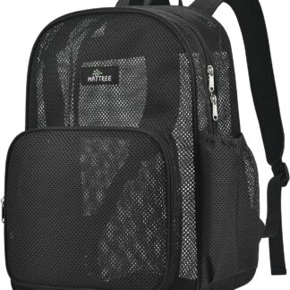 MAYTREE Semi-Transparent Mesh Backpack for School