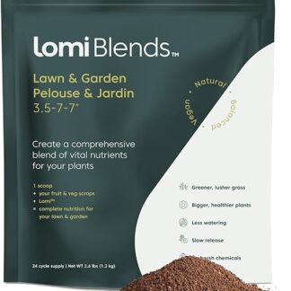 Lomi Blends - All-in-One Lawn and Garden Solution - All-Natural Multi-Vitamin for Healthy Soil, Safe for Kids and Pets, Easy to Use - Sustainable Gardening